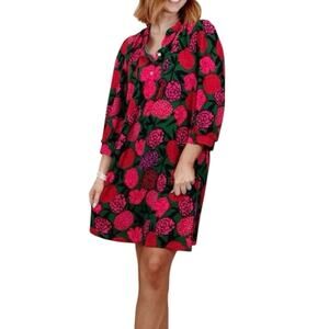 Michelle McDowell NWT Sz M Karis Dress in Make You Mine Forest Print Boho Retro